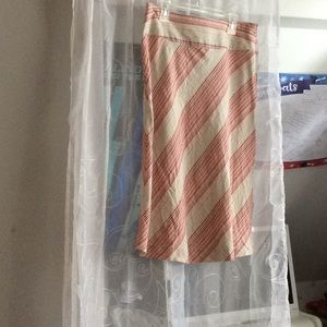 Pink and white skirt